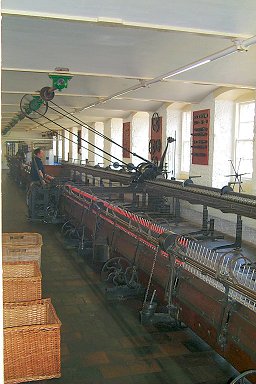Picture of a cotton mill in the museum