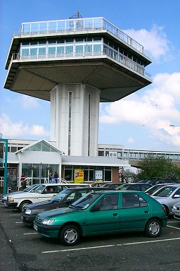 Picture of the services at Lancaster with my car in front