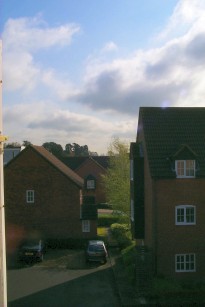 Picture of the view from my bedroom in Swindon