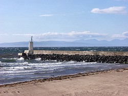 Picture of the view from Girvan to Arran