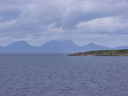 Picture of the Paps of Jura in the distance