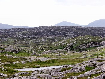 Picture of the landscape in east Harris