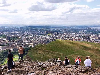 Picture of the view over Edinburgh