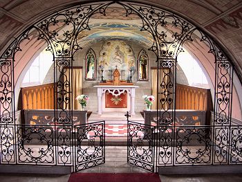 Picture of the decor inside the chapel