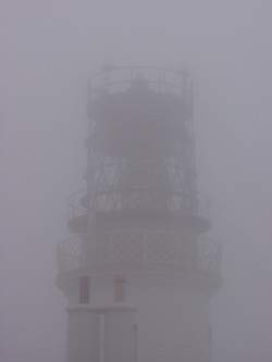 Picture of Sumburgh Head Lighthouse in the fog